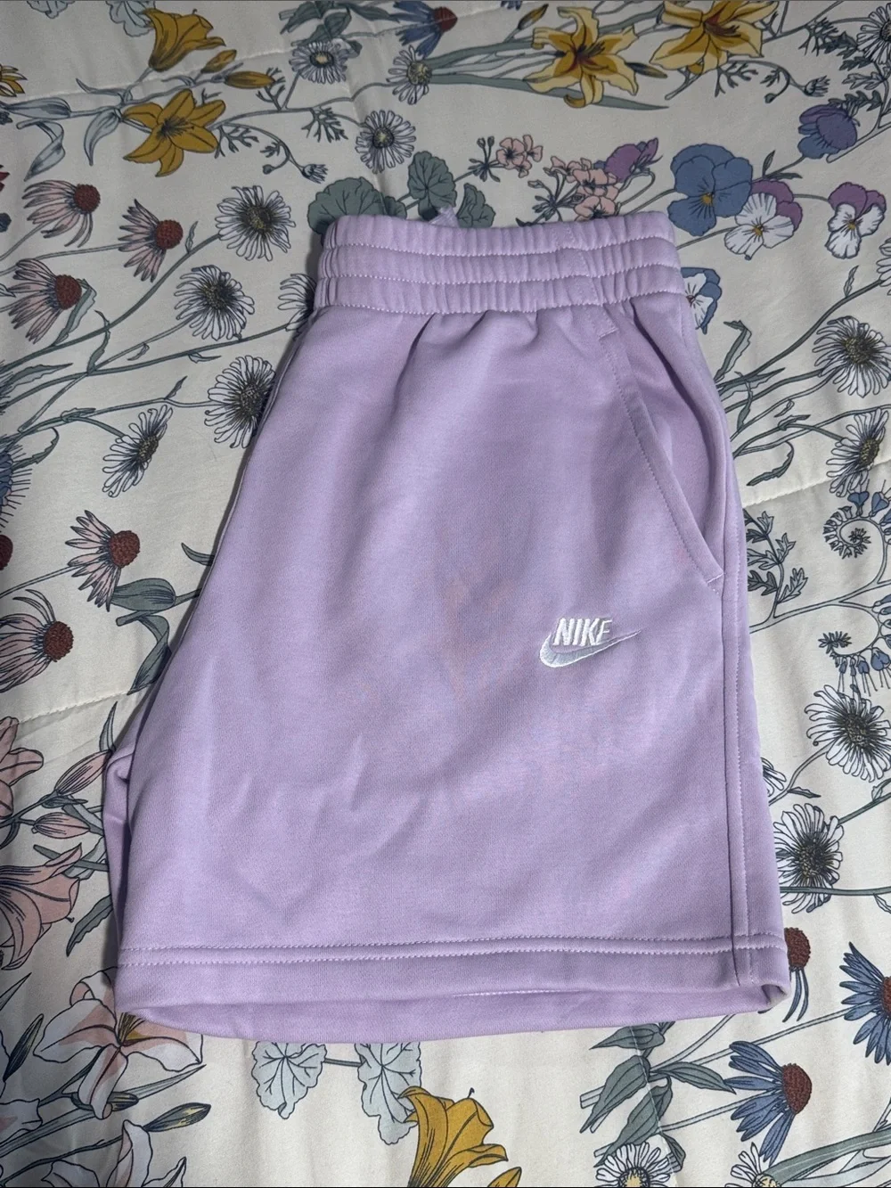 Nike Lilac Drawstring-Style Kids' Athletic Shorts